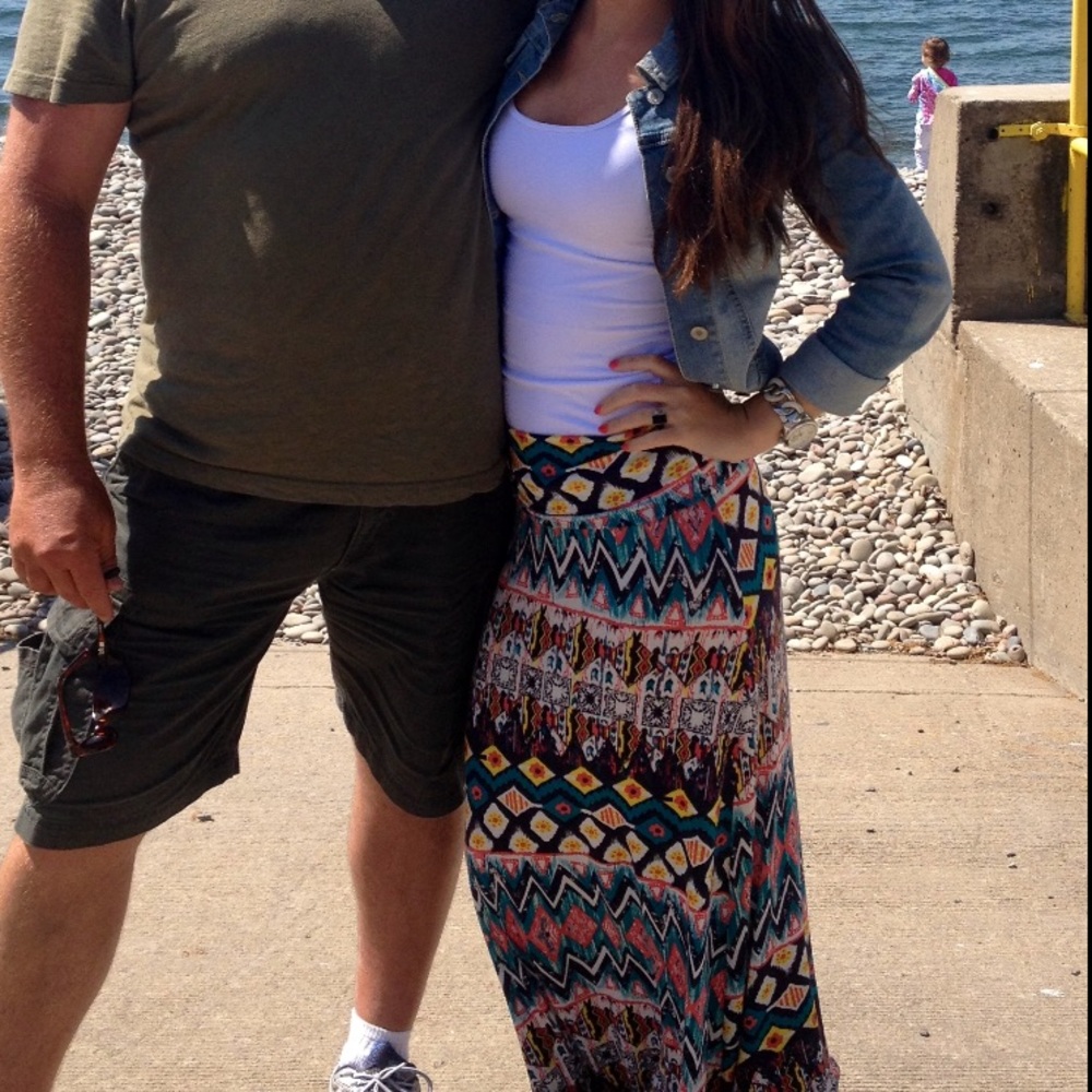 Tribal maxi skirt
